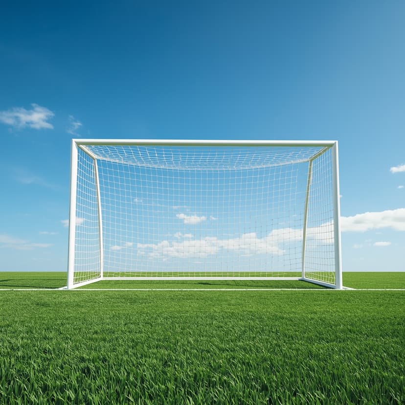 Arco de fútbol con red