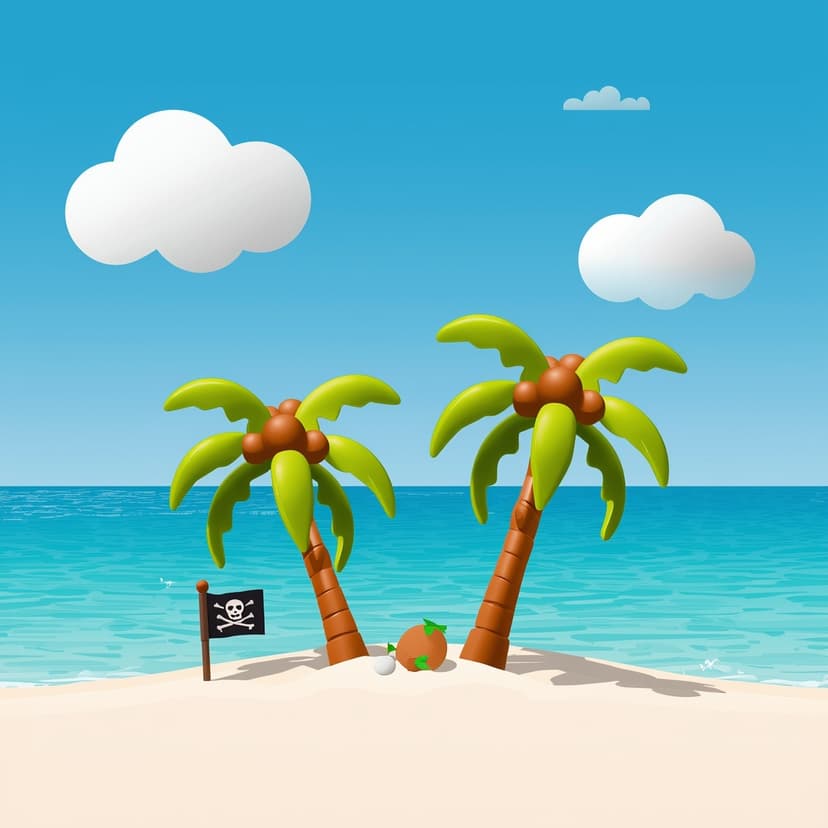 Playa de la isla del tesoro